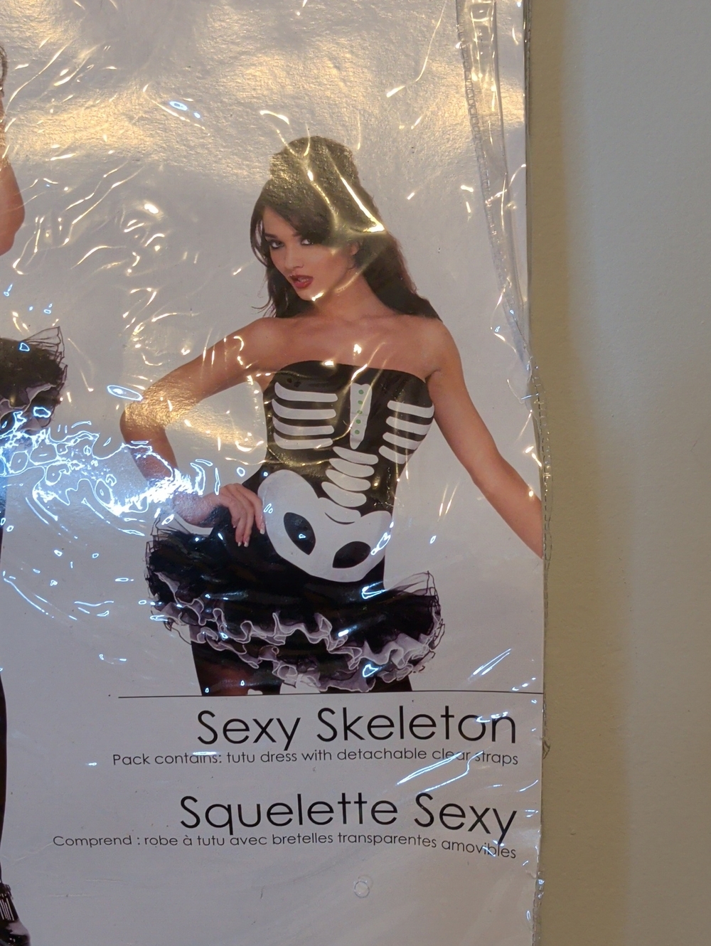Fever Black Skeleton Tutu Dress